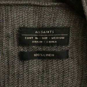 All Saints Sweaters - ALLSAINTS Linen open cardigan All Saints Sweaters - ALLSAINTS Linen open cardigan